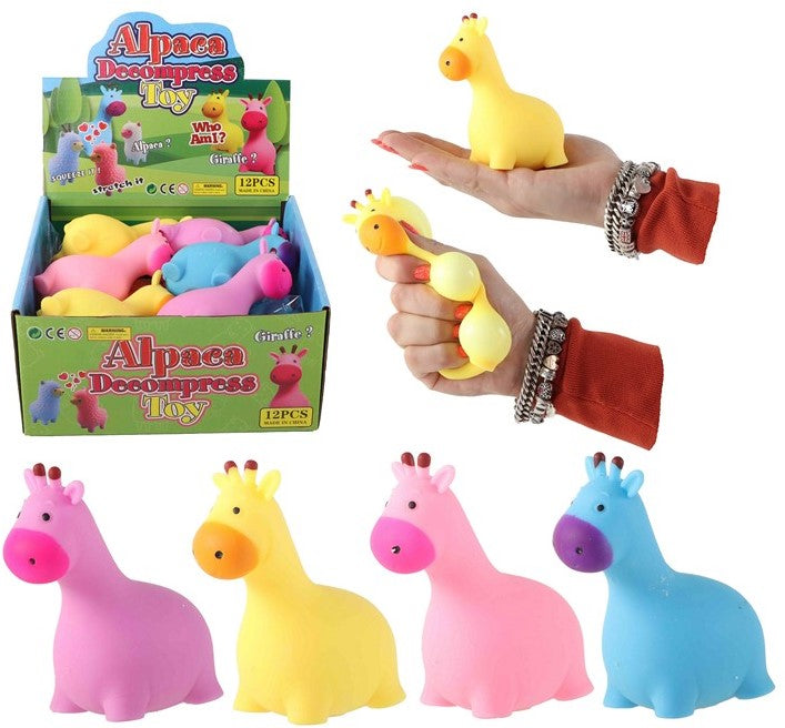 Alpaca Squishy strech figur 12 cm (Assorteret)