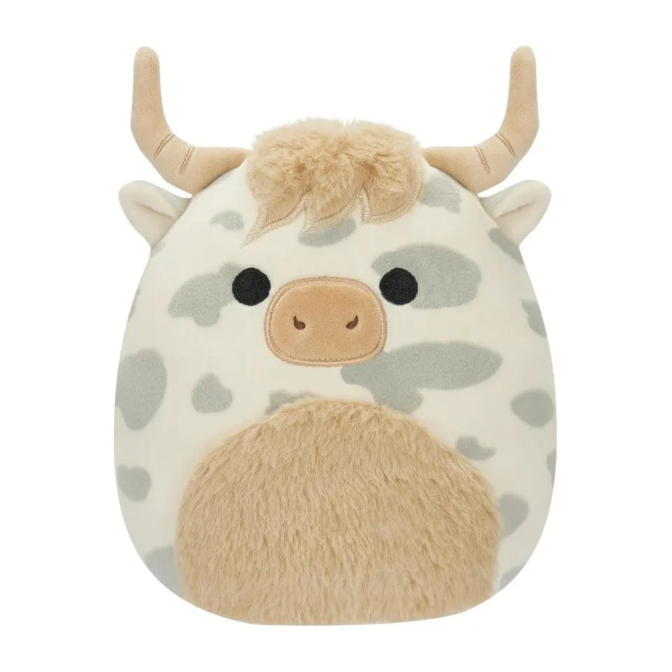 Squishmallows - 19 cm - Borsa Den Grå Highland Ko