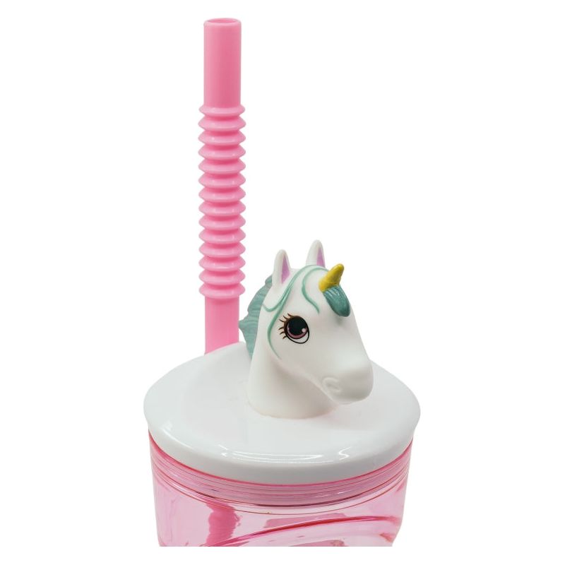 Unicorn drikkekrus med sugerør