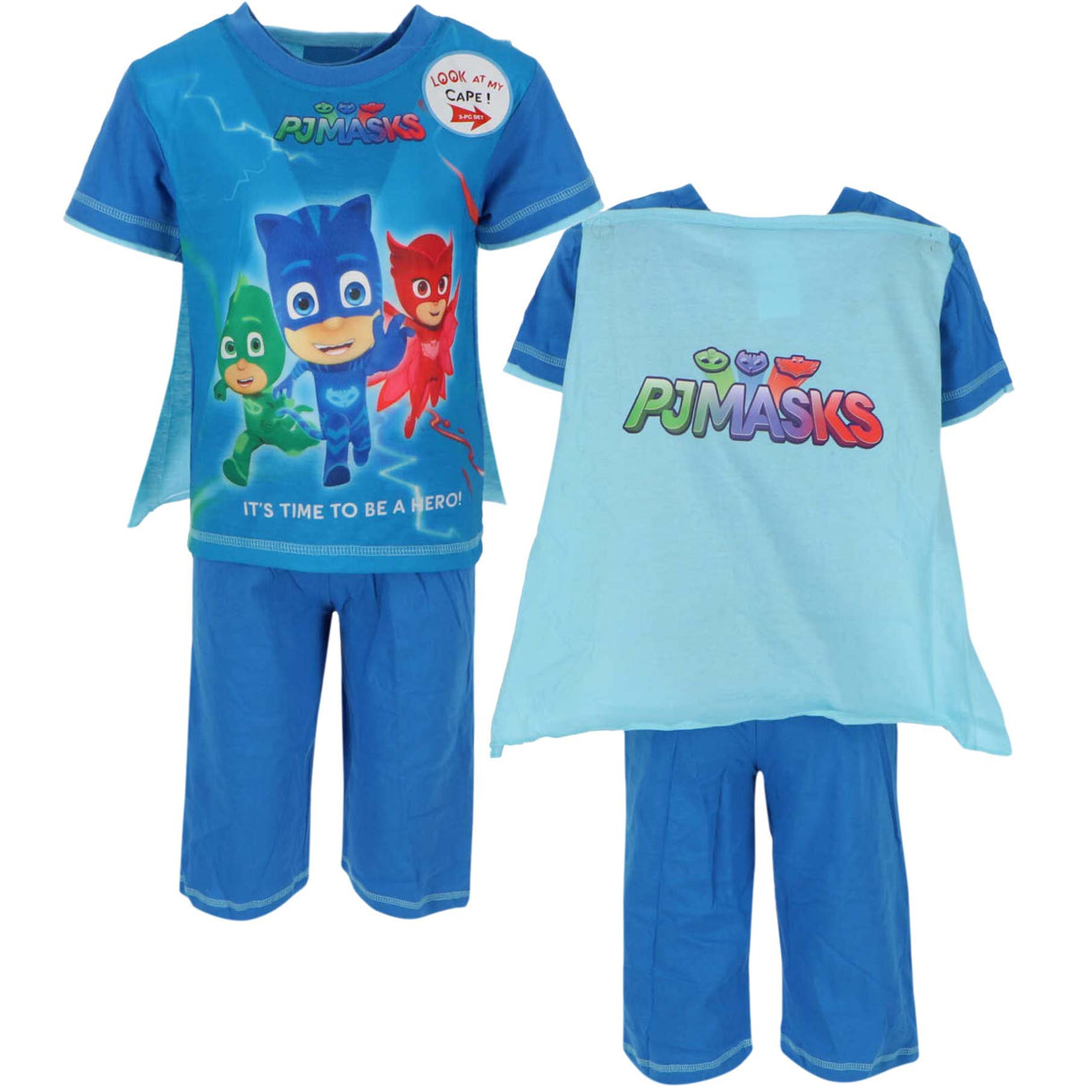 PJ Masks 2-delt sæt med kappe - Blå