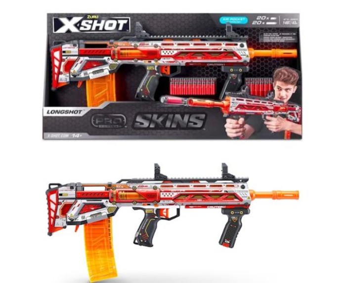 ZURU X-SHOT LONGSHOT PRO SKINS (40 Darts)