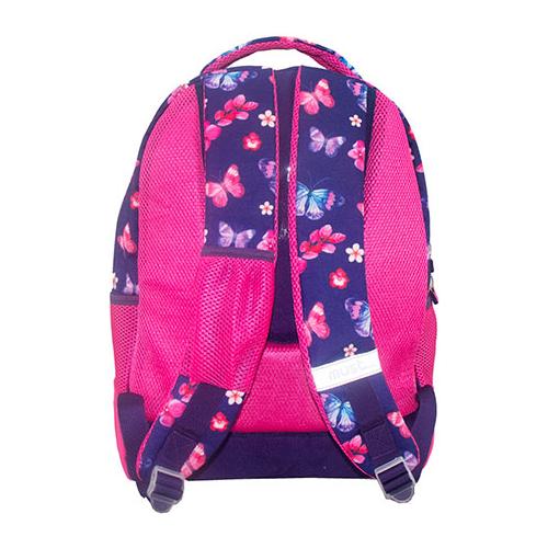 Sommerfugle glitter skoletaske