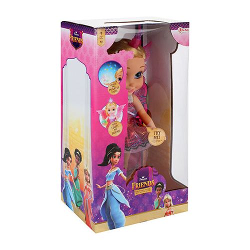 40 cm stor Unicorn fe dukke med vinger, lys og lyd.