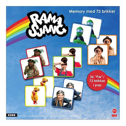 Ramasjang vendespil med 72 brikker