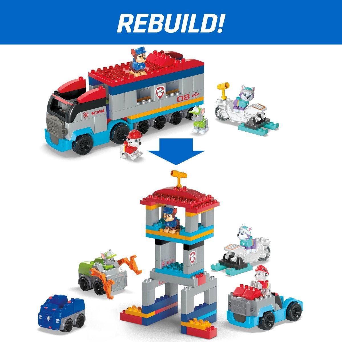 Paw Patrol mega blocks lastbil incl 4 figurer og 83 dele