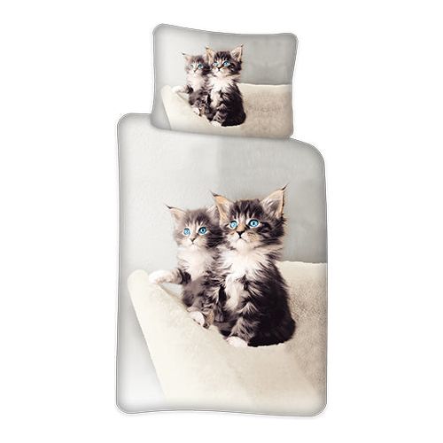 Katte Junior Sengesæt 100x140 cm junior Sengetøj Bomuld