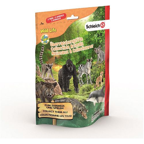 Schleich Wild Life surprise bag med 3 dyr