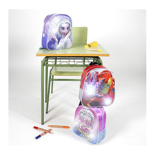 Frozen 3D rygsæk 31 cm med lys