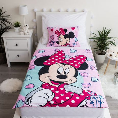 Minnie Mouse junior sengesæt 100% Bomuld