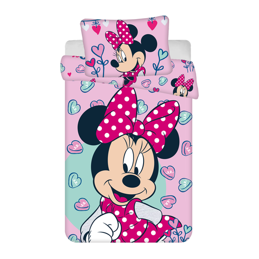 Minnie Mouse junior sengesæt 100% Bomuld