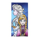 Frozen håndklæde "Anna, Elsa & Olaf" i 100% bomuld