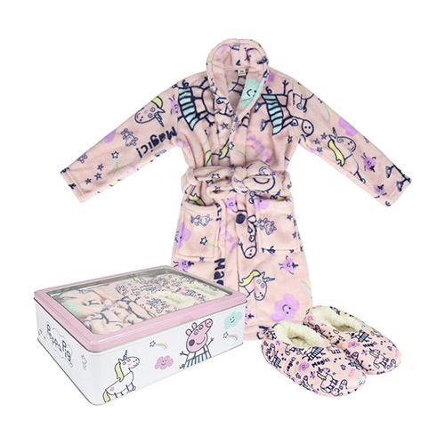 Gurli Gris gaveæske med morgenkåbe og futsko 3/4 år