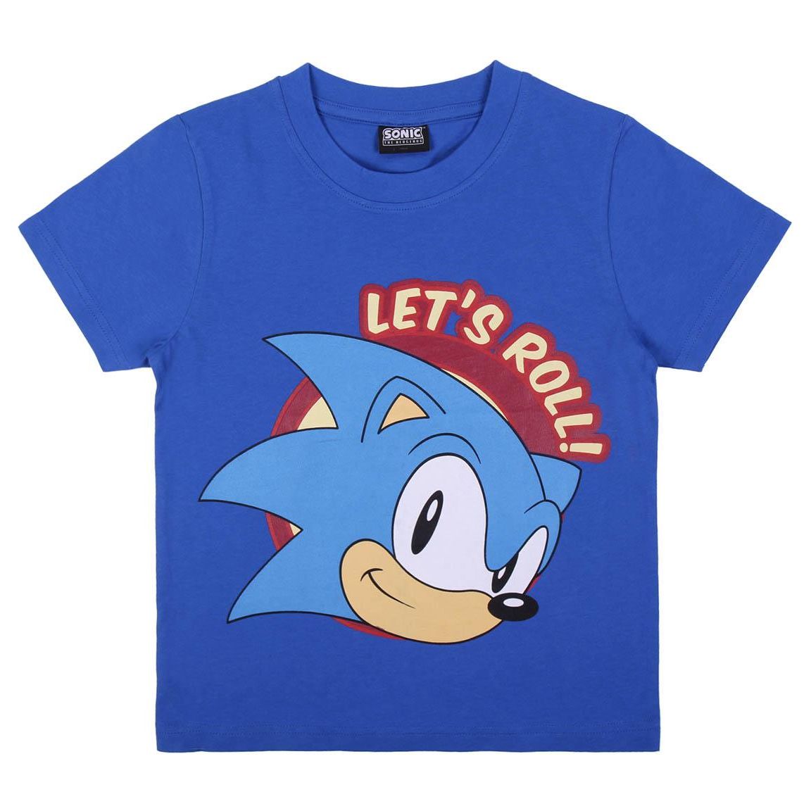 Sonic T-shirt i blå, rød eller grå 6-14 år