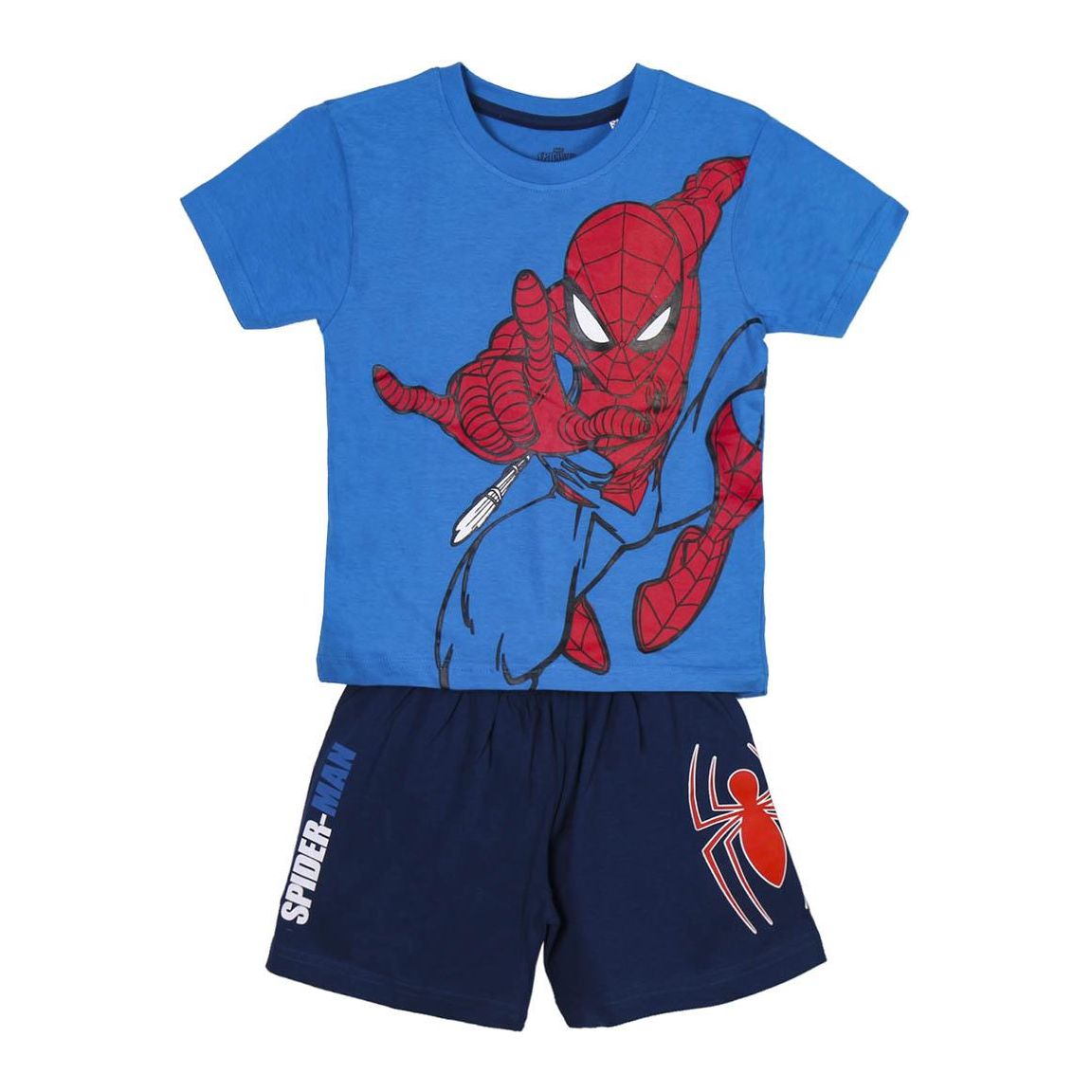 Spiderman sommersæt 3-8 år 100% Bomuld