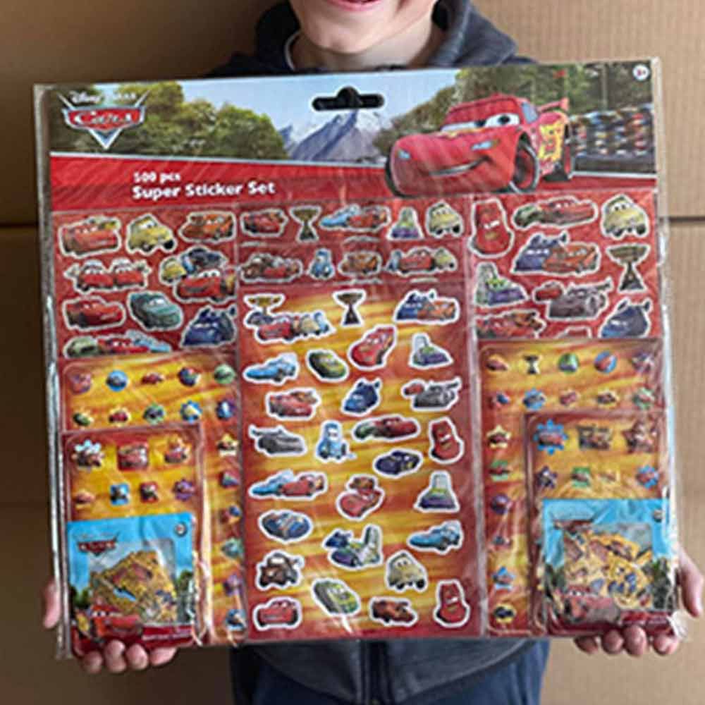 Cars mega stickerpack 500 dele