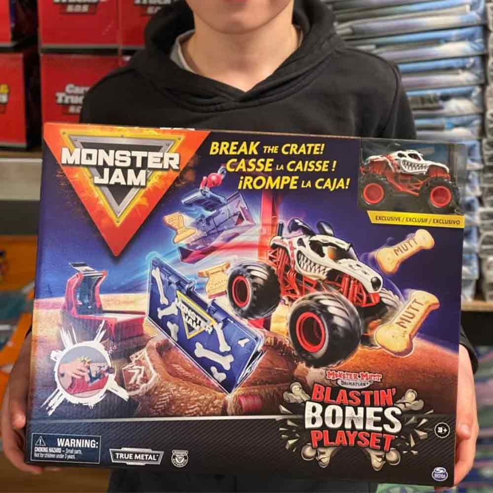 MonsterJam Arena incl. Monstertruck metal bil - BONES