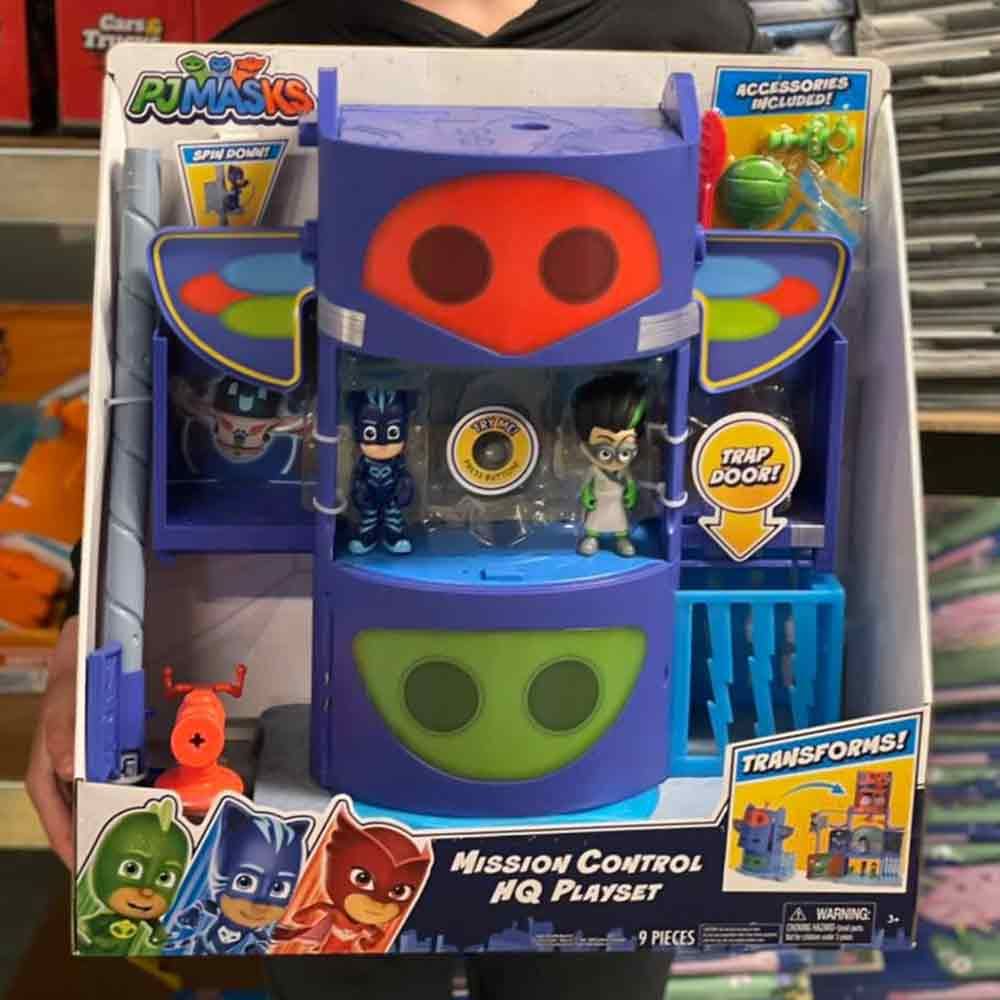 Pyjamas heltene hovedkvarter legesæt med lys og lyd incl 2 figurer