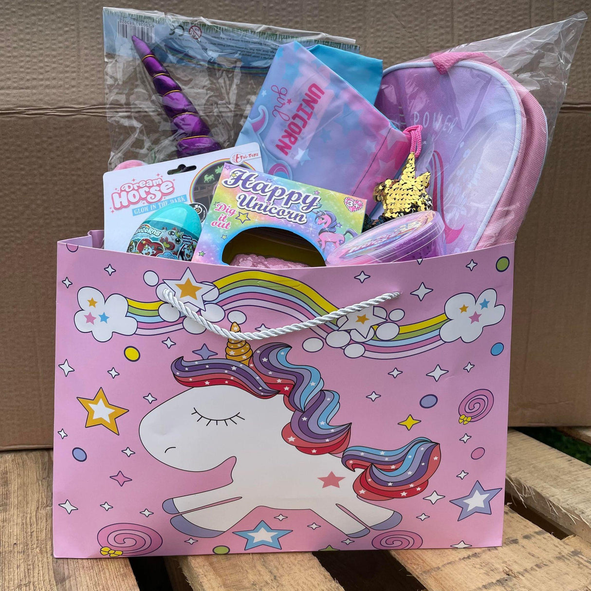Unicorn gaveæske med 8 dele