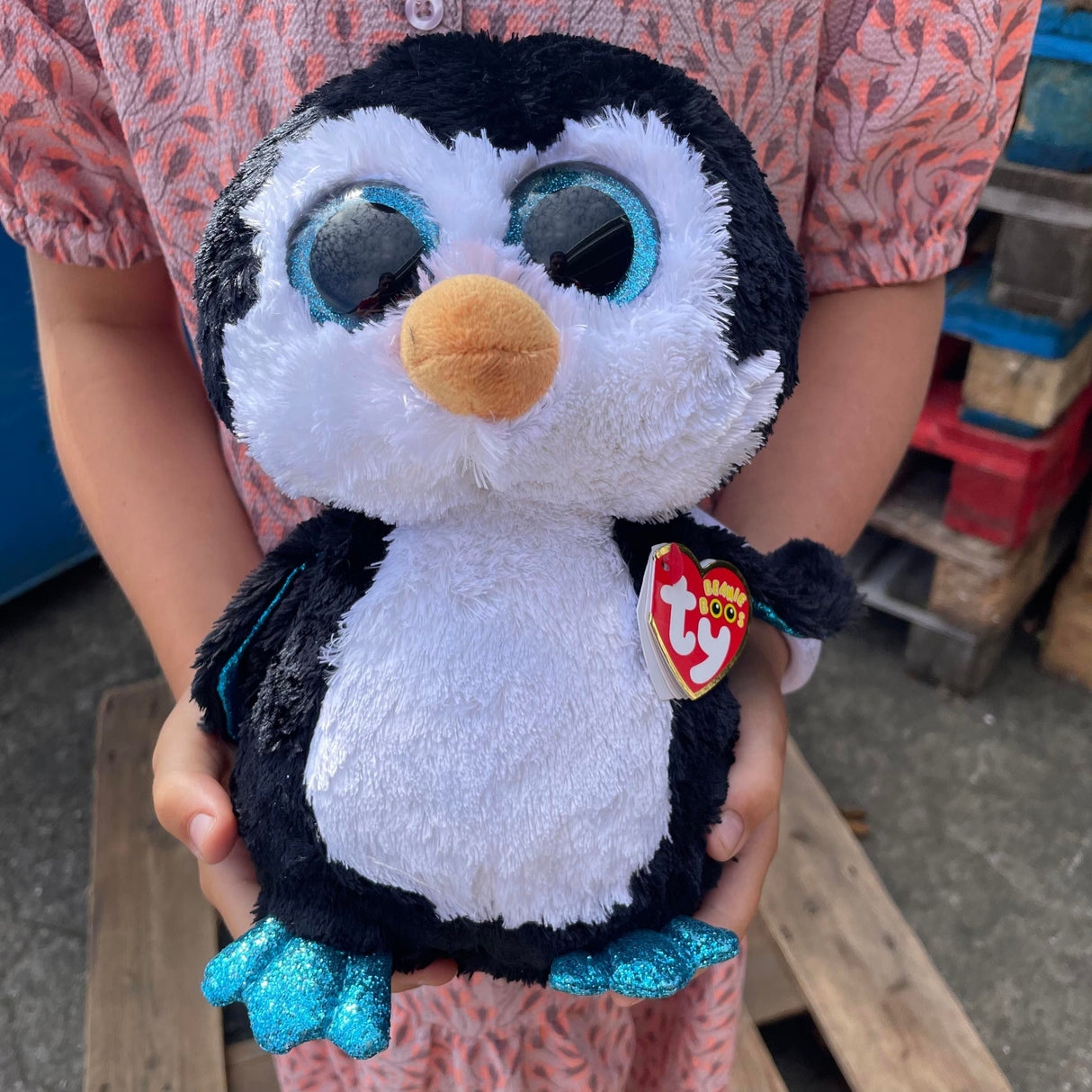 Ty Beanie Boos - Waddles Pingvin 30 cm