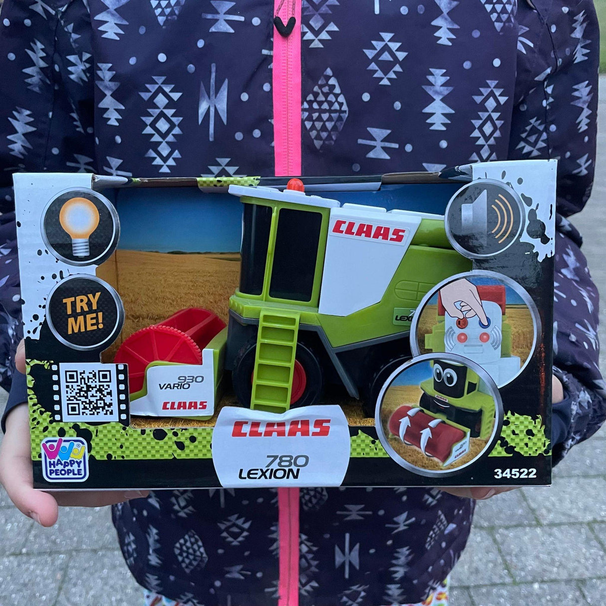 Claas Mejetærsker med lys og lyd