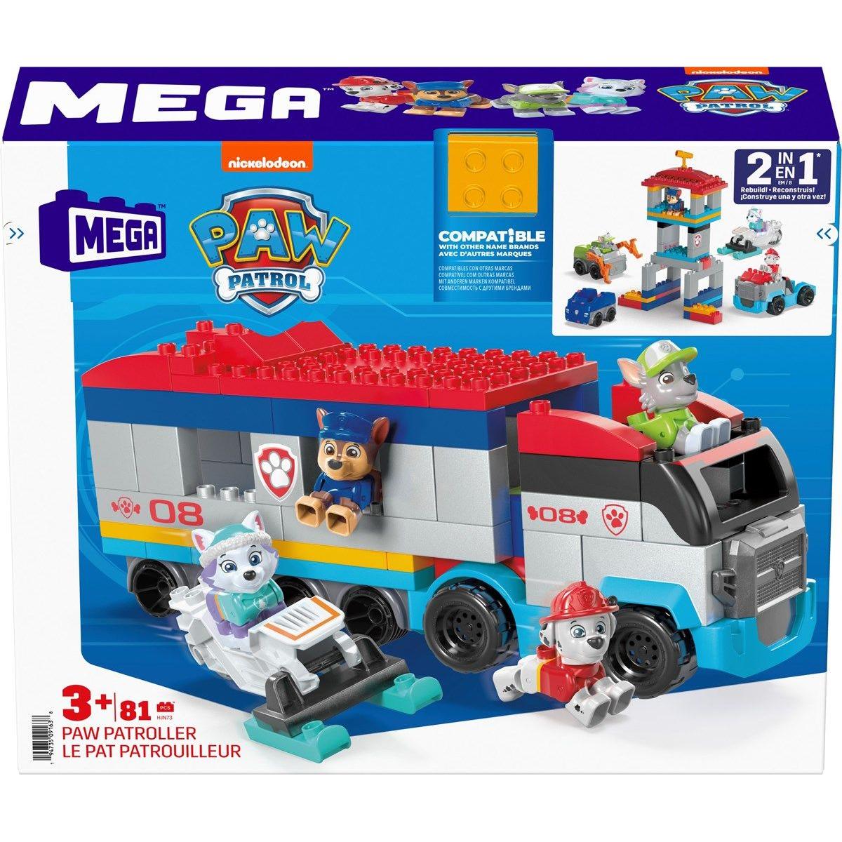 Paw Patrol mega blocks lastbil incl 4 figurer og 83 dele