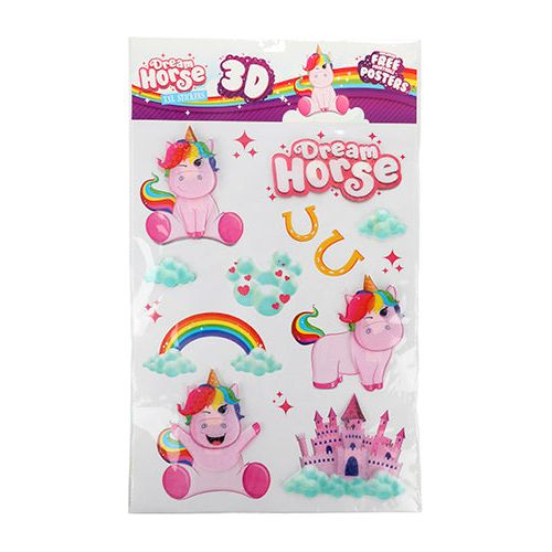 Unicorn XXL wallstickers til børneværelset