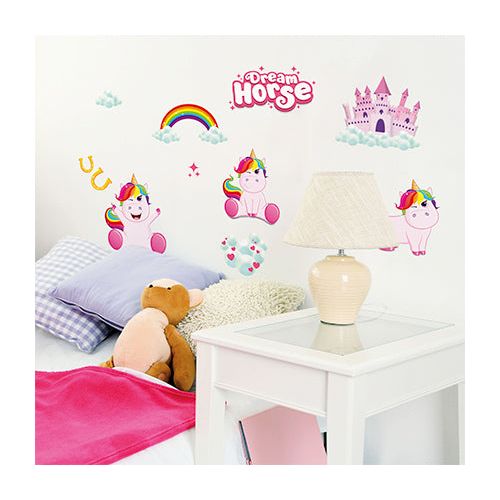 Unicorn XXL wallstickers til børneværelset