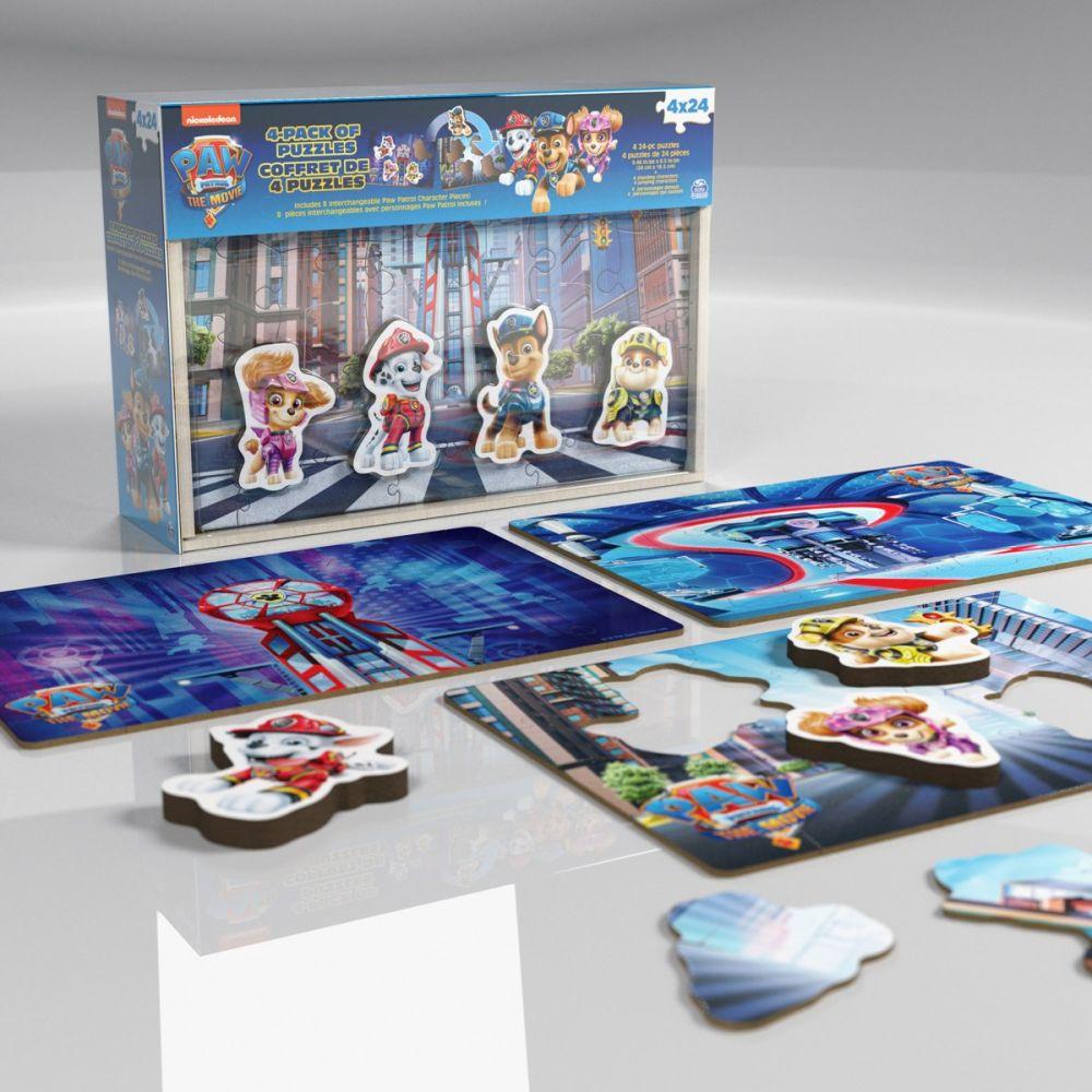 Paw Patrol the movie 4i1 træ puslespil