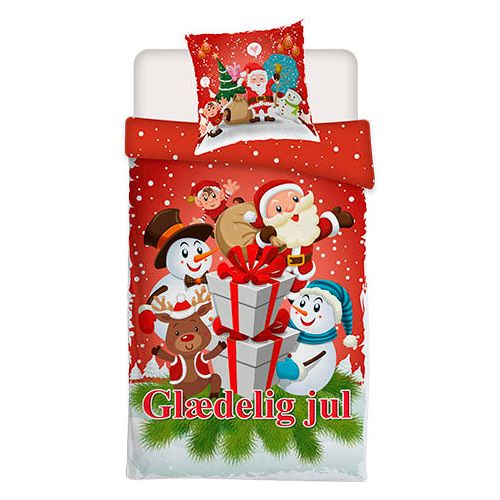 Junior julesengesæt "Glædelig jul" 100x140