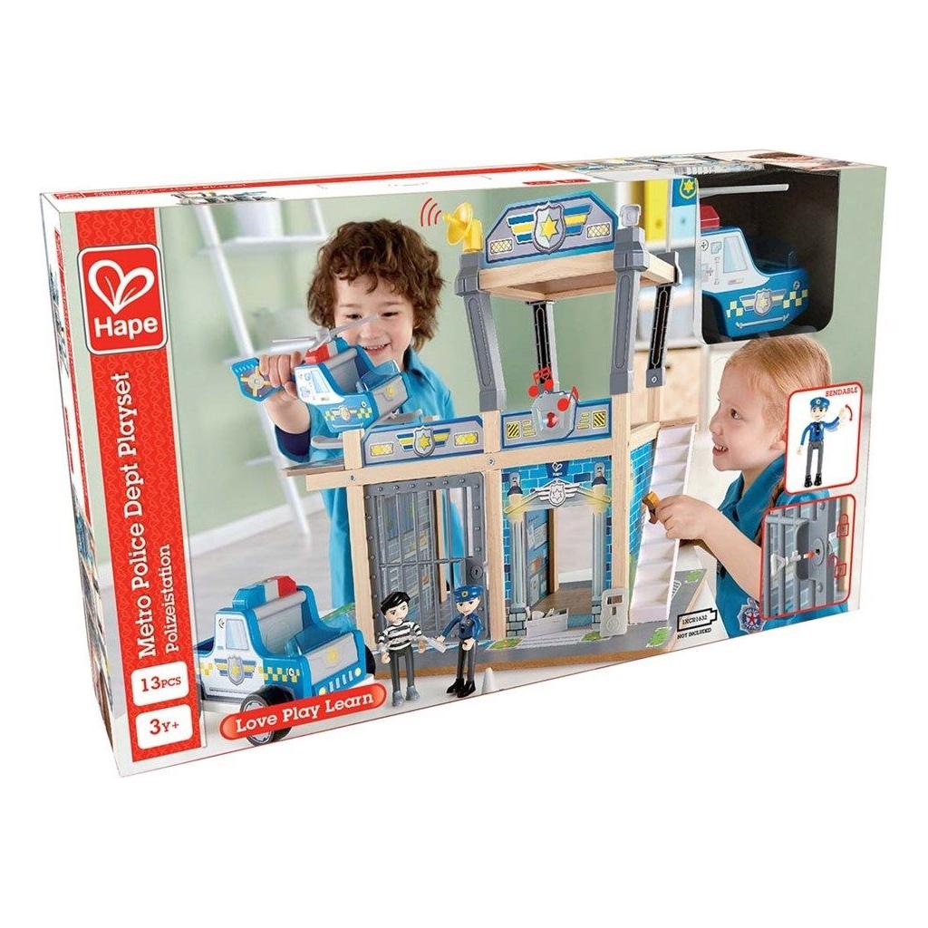 Hape Metro politistation med lys og lyd