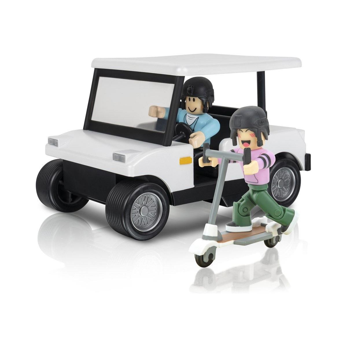 Roblox Brookhaven golf bil incl figurer, løbehjul og skateboard