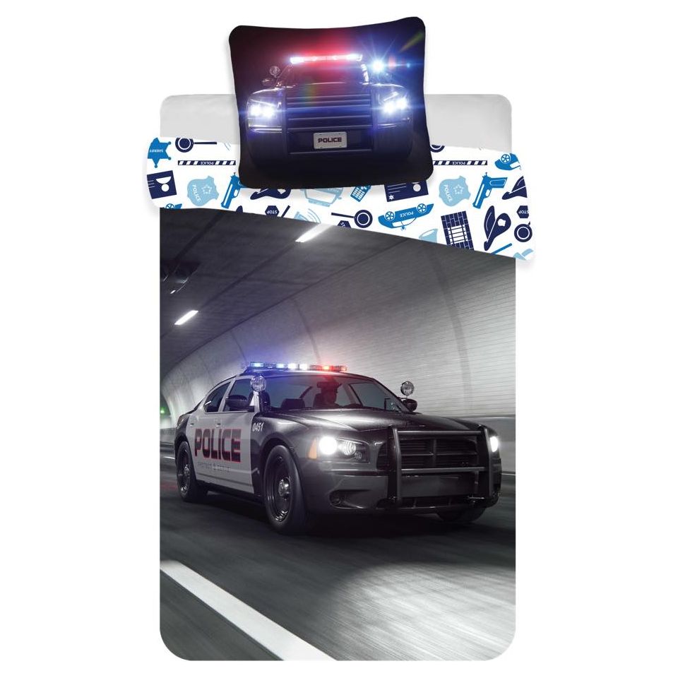 Politi junior sengesæt 100x140 cm Bomuld
