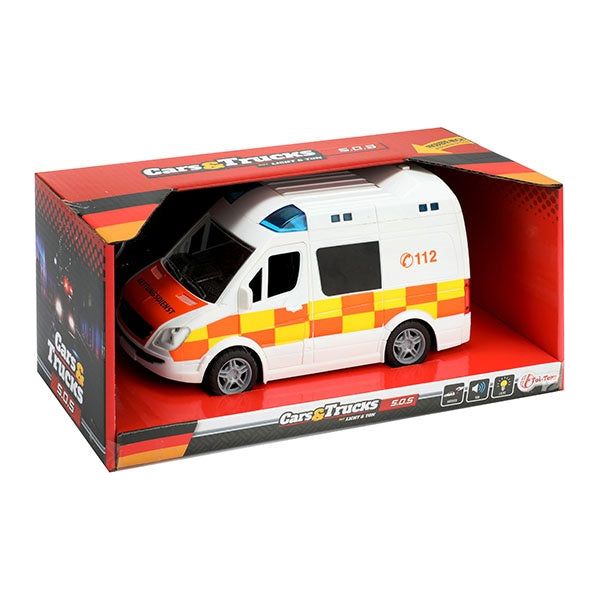 Ambulance med lys/lyd 25 cm