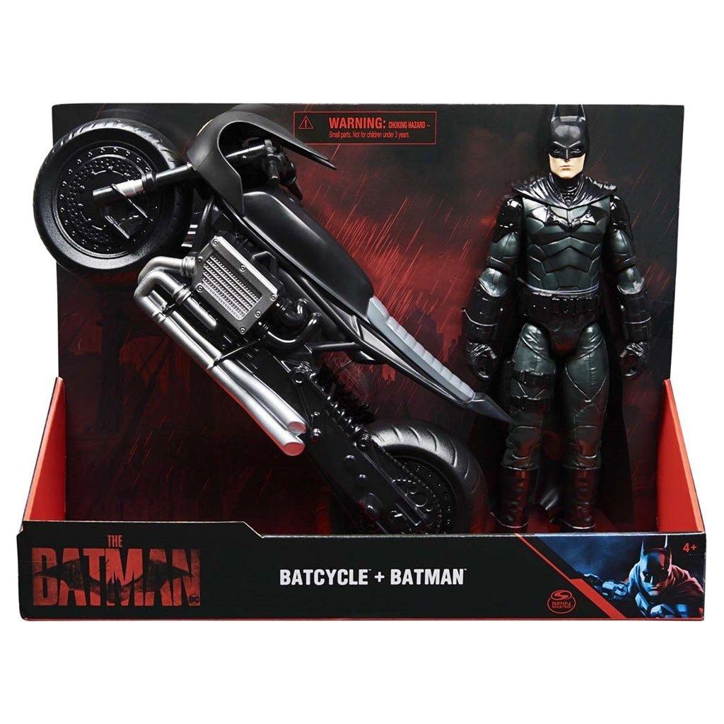 Batman figur og motorcykel