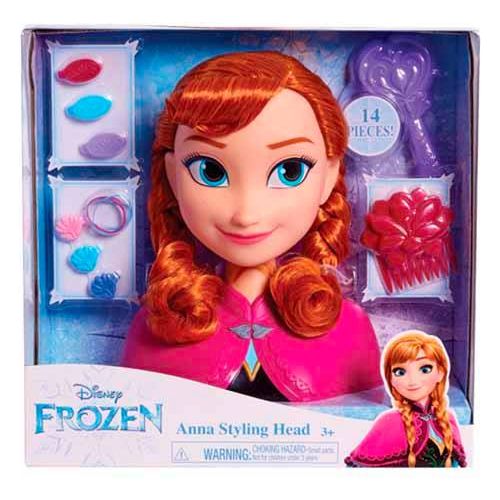 Frozen Anna Styling hoved inkl. 14 dele legesæt