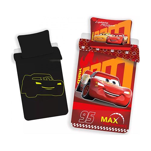 Cars "Glow in the dark" Selvlysende Senior Sengesæt 140x200 cm