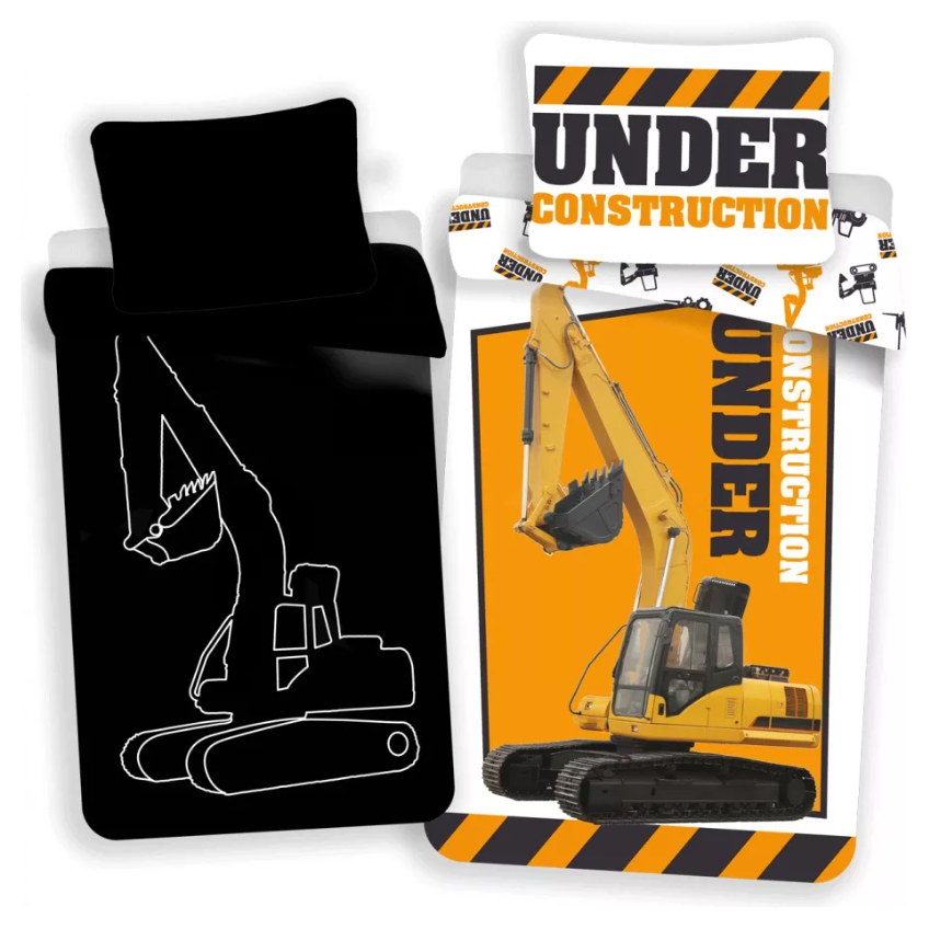 Gravko "Glow in the dark" senior sengesæt 100% bomuld