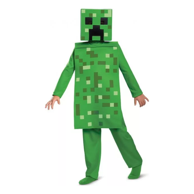 Minecraft Creeper kostume 4-6 år