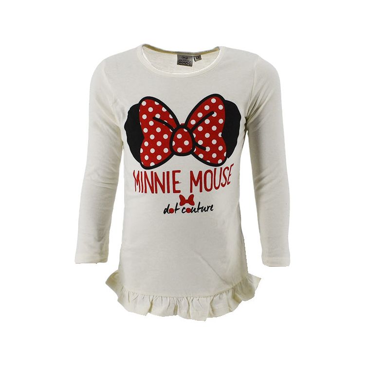 Minnie Mouse longsleeve - hvid