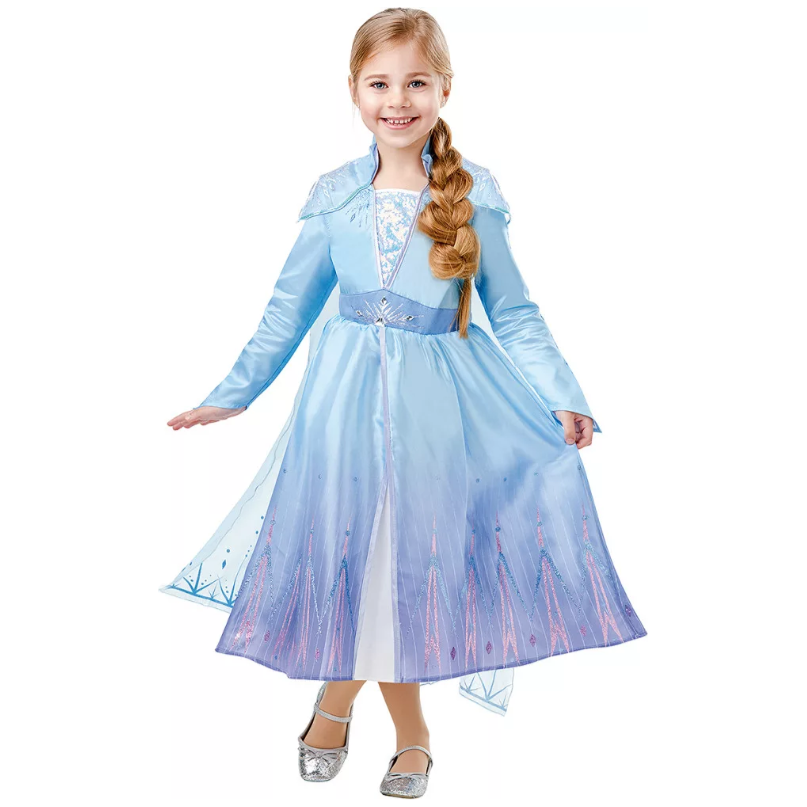 Elsa kostume deluxe 7-8 år