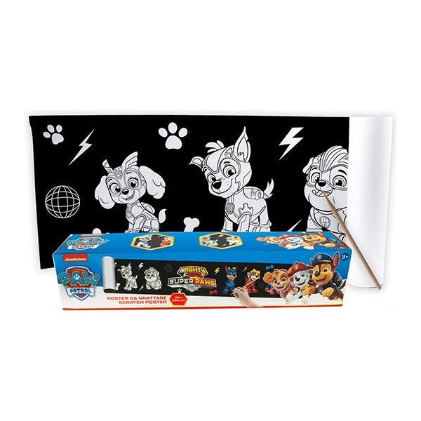 Paw Patrol schratch art plakat 200x30 cm