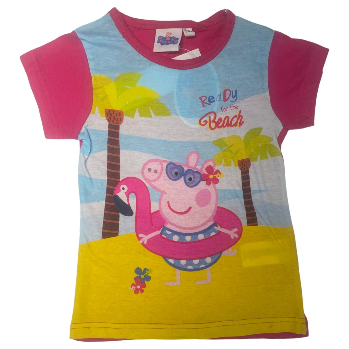 Gurli Gris "Ready for the beach" t-shirt Lilla/Pink