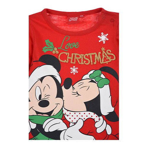 Disney juletrøje Mickey & Minnie Mouse 6-24 mdr rød