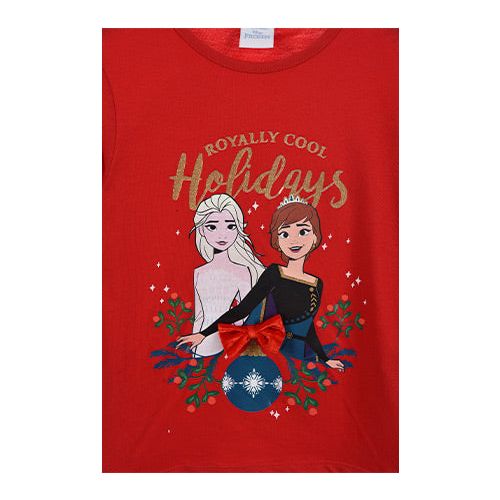 Frozen jule langærmet bluse rød