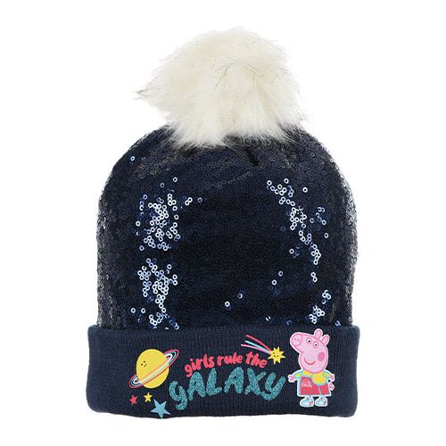 Gurli Gris Glitter "pom pom" Hue Navy og Handsker