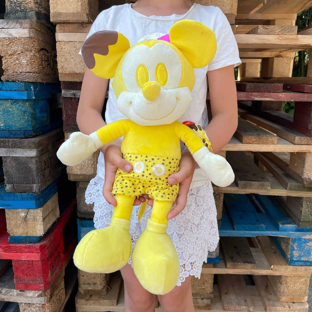 Banana split Mickey Mouse bamse