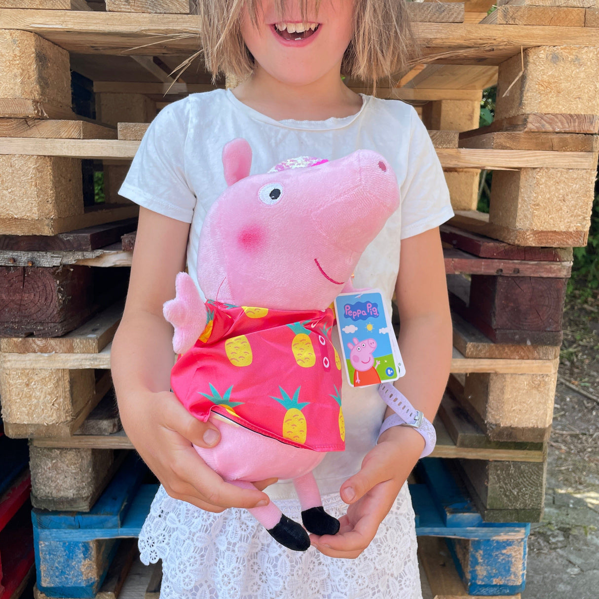 Gurli Gris bamse med ananas kjole