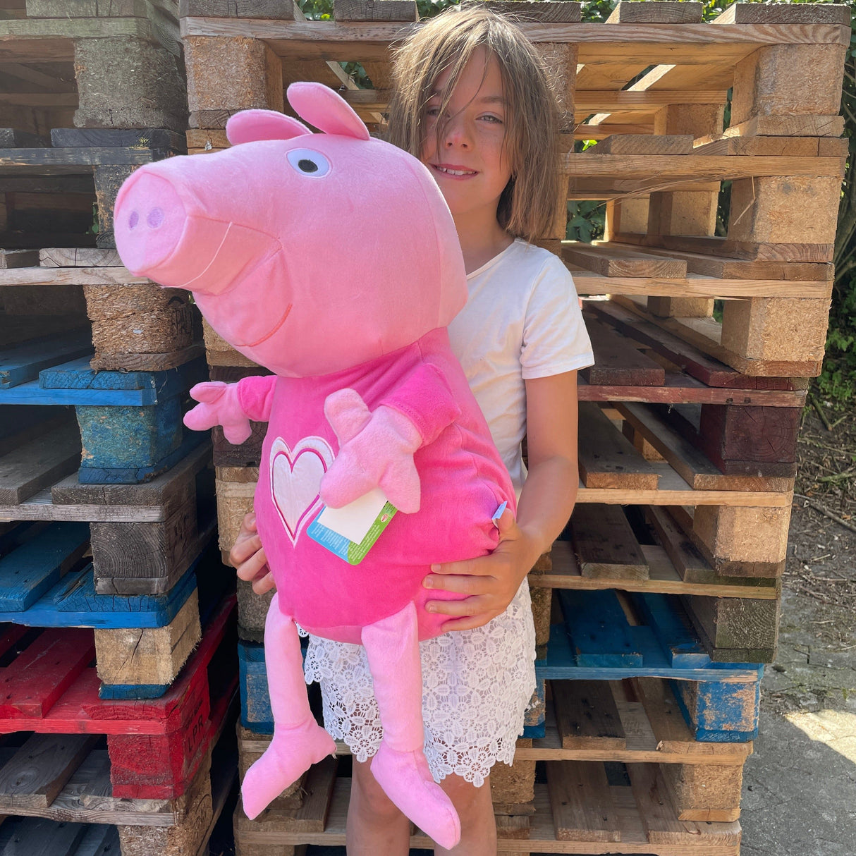Gurli Gris hjerte bamse kæmpe