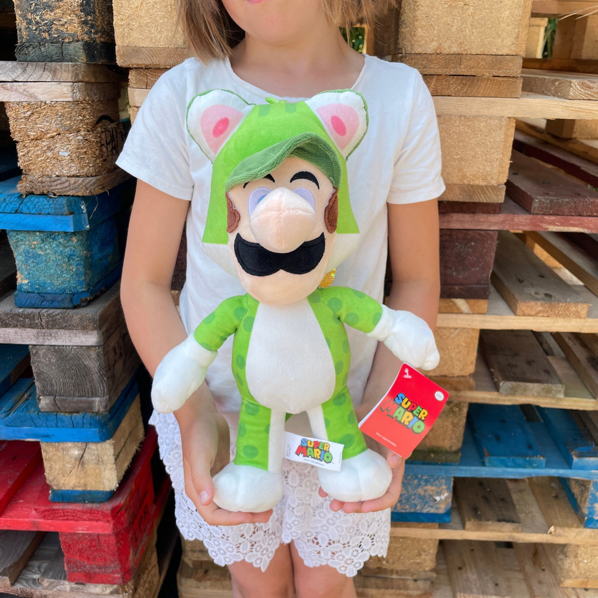 Super Mario - Kat Luigi bamse
