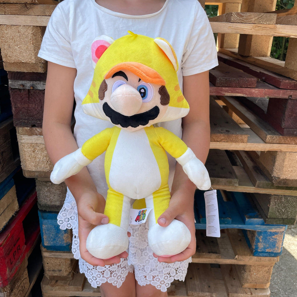 Super Mario - Gul Kat Mario bamse
